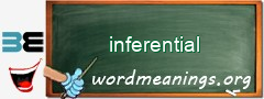 WordMeaning blackboard for inferential